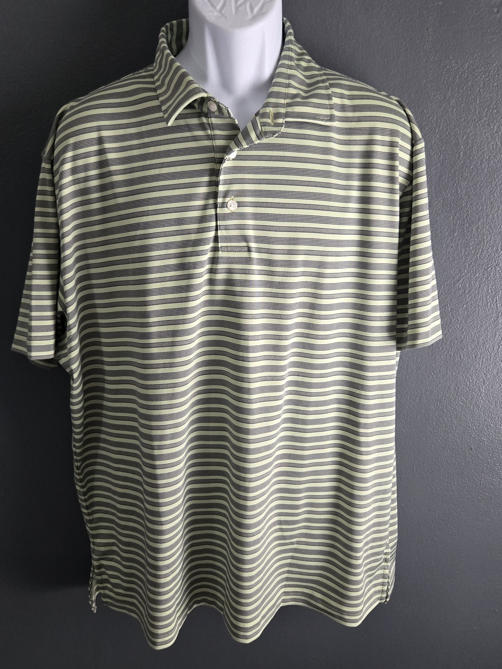 Daniel Cremieux Signature Collection Men's Striped Preppy Country Club Polo XL